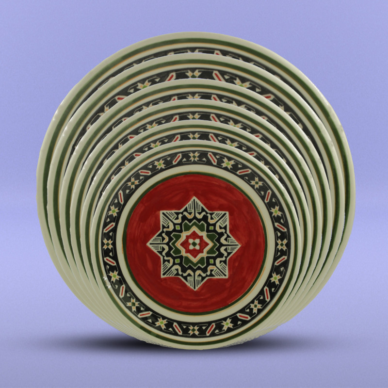 Boşqab Milli Xalça Motivləri